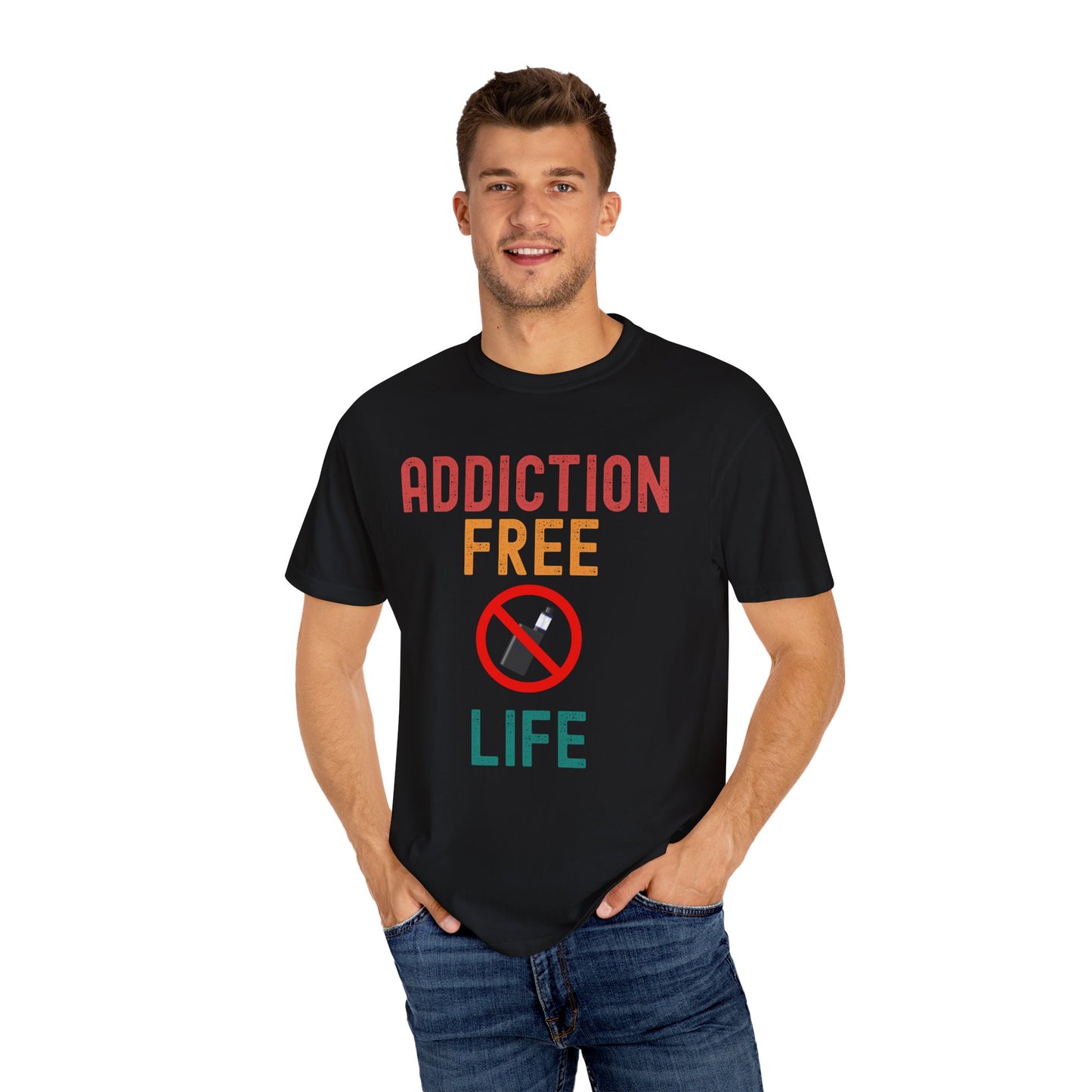 Addiction Free Life Unisex Garment-Dyed T-Shirt