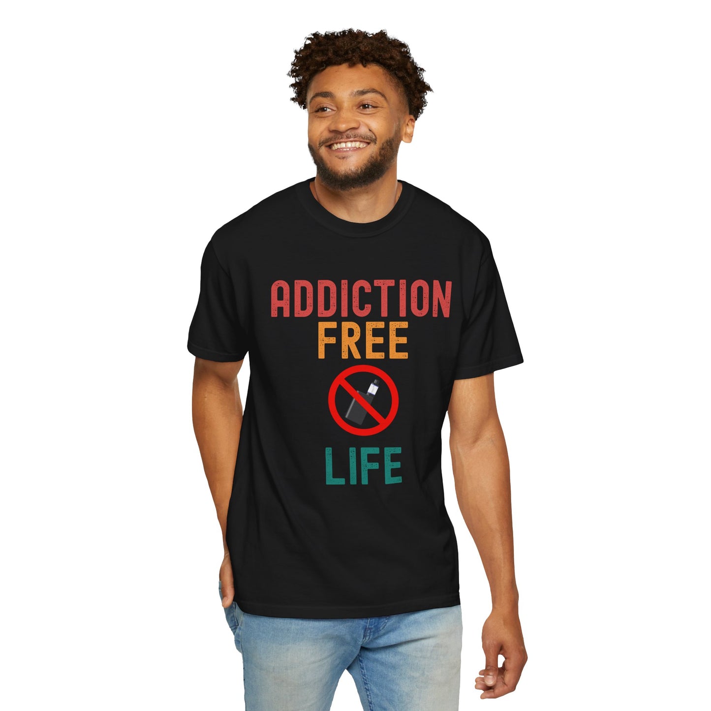 Addiction Free Life Unisex Garment-Dyed T-Shirt